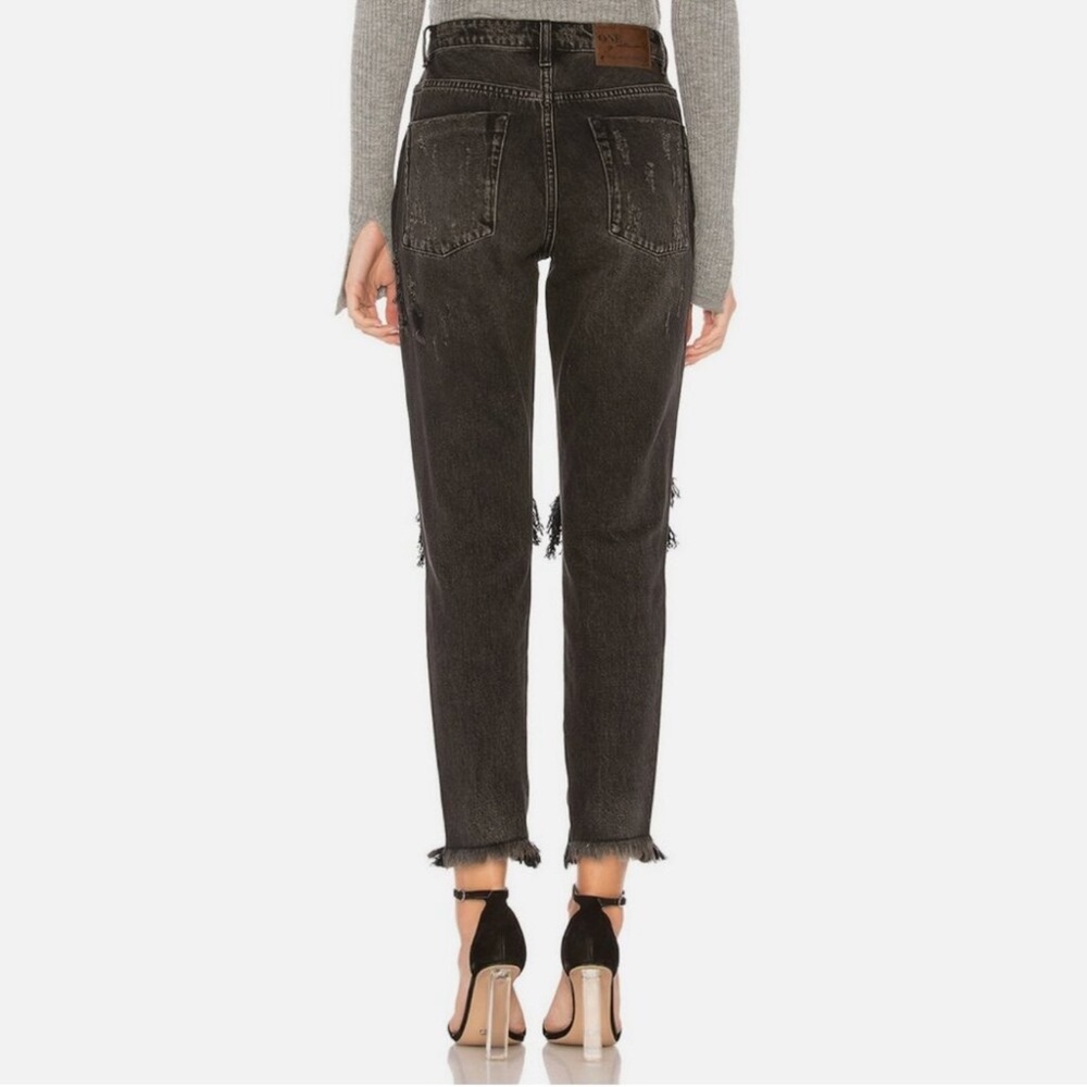 Excellent Condition One Teaspoon Freebird High Waist Skinny Black Jeans Size: 29 - Picture 4 of 14